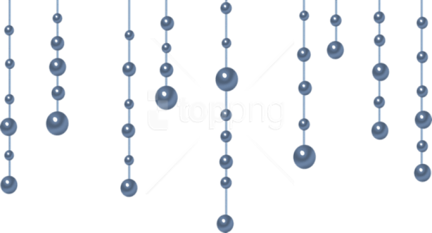 Free Png Download Transparent Blue Hanging Decoration - Clip Art (850x459), Png Download