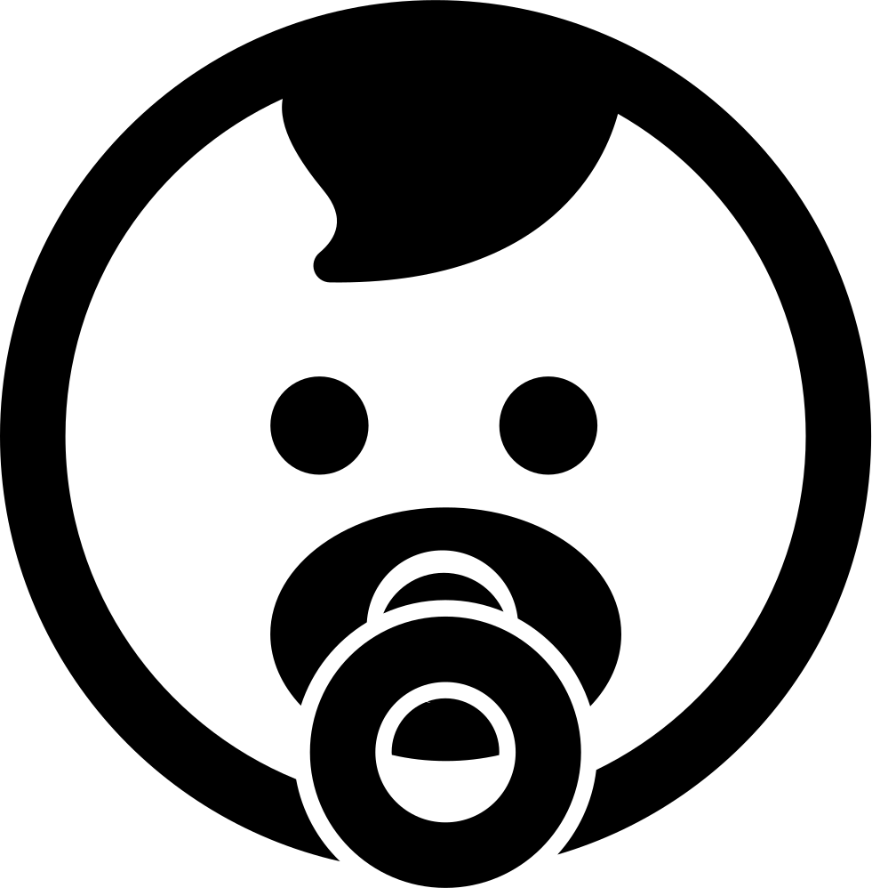 Png File Svg - Baby Face Icon (981x998), Png Download