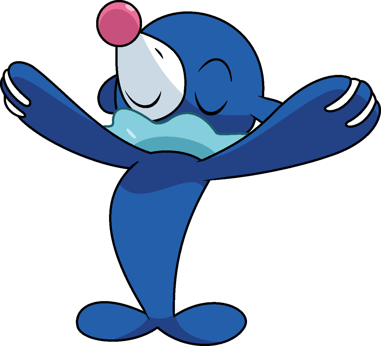 Pokemon Popplio Pokemon Starters Sun And Moon Water - Pokemon Popplio Render (1280x1164), Png Download