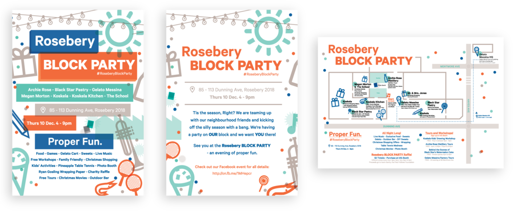 Roseberyblockparty Postcards Ashley Natasha Jones 1 - Web Page (1000x455), Png Download