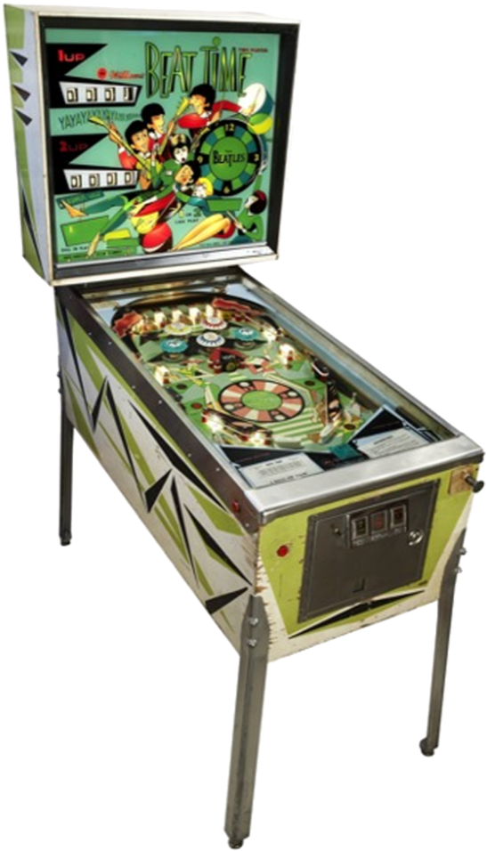 60's Machines - Beatles Pinball Machine (716x1024), Png Download