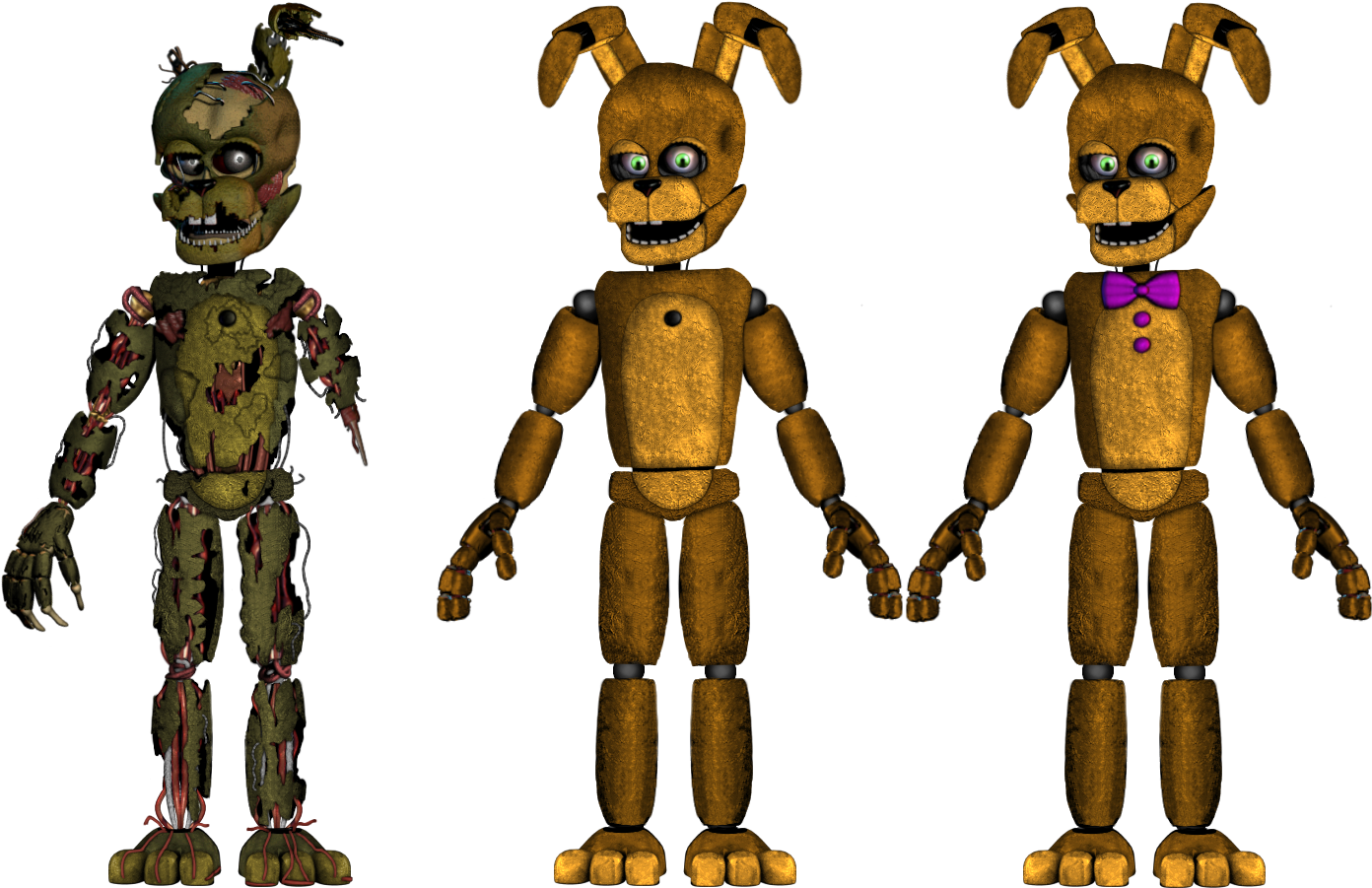 Editscraptrap - Salvage Springtrap Full Body (1411x922), Png Download.