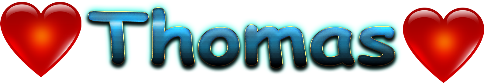 Thomas Love Name Heart Design Png - Heart (1920x1200), Png Download