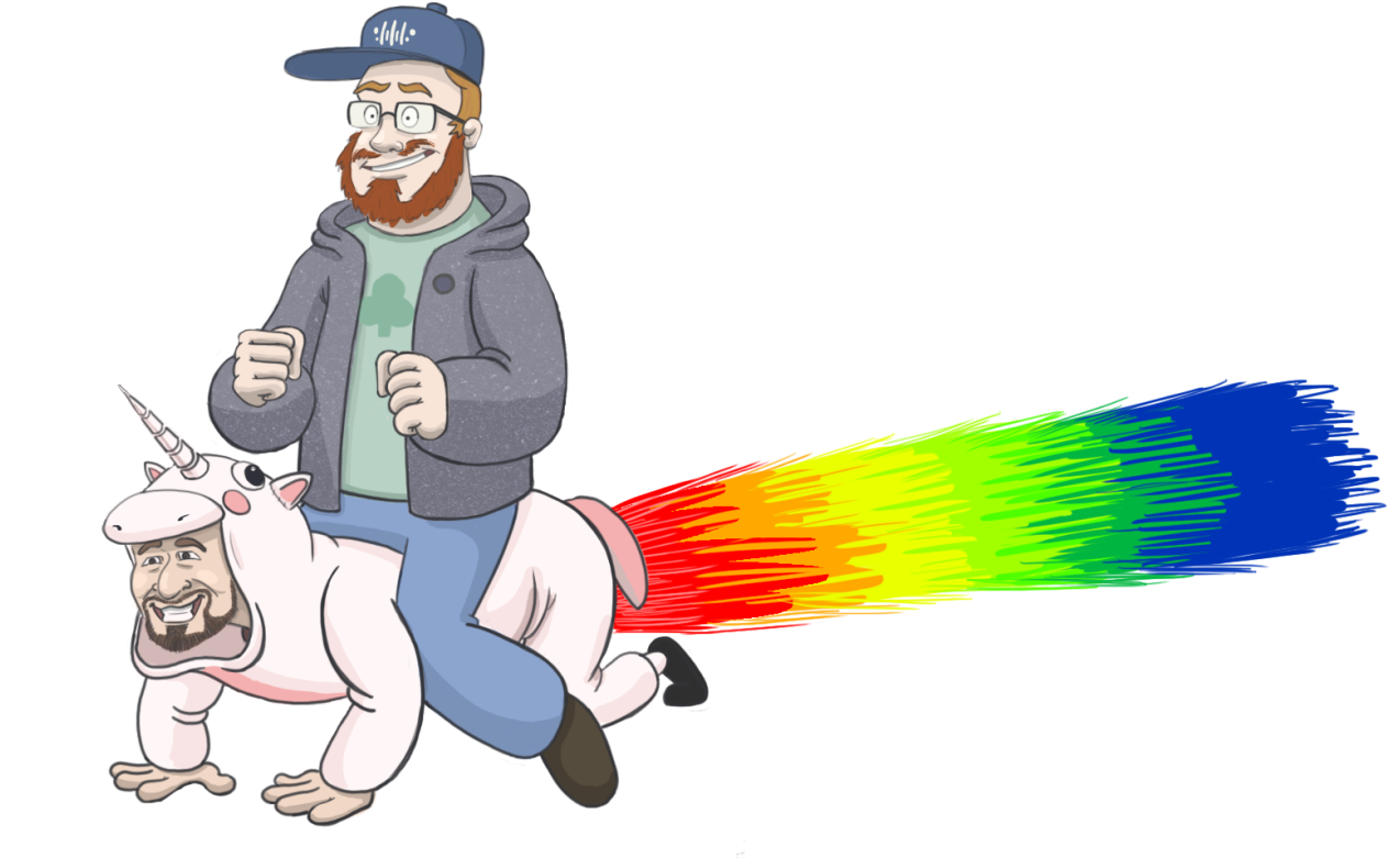 Also Drew This As My End Credit Piece But Unsure If - Cartoon (1280x820), Png Download