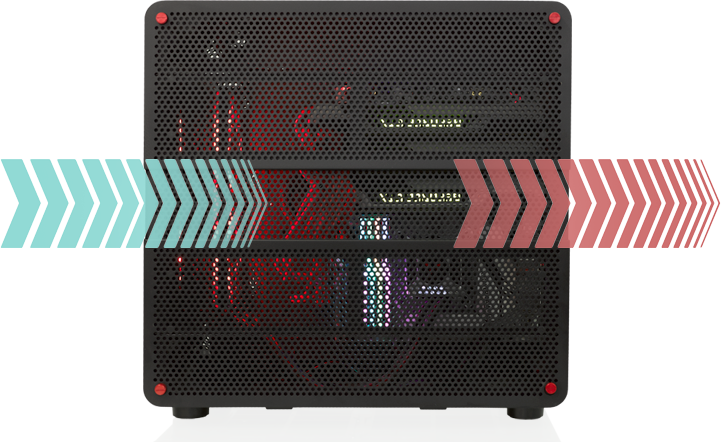 Mid Tower Cooling Options - Table (721x442), Png Download