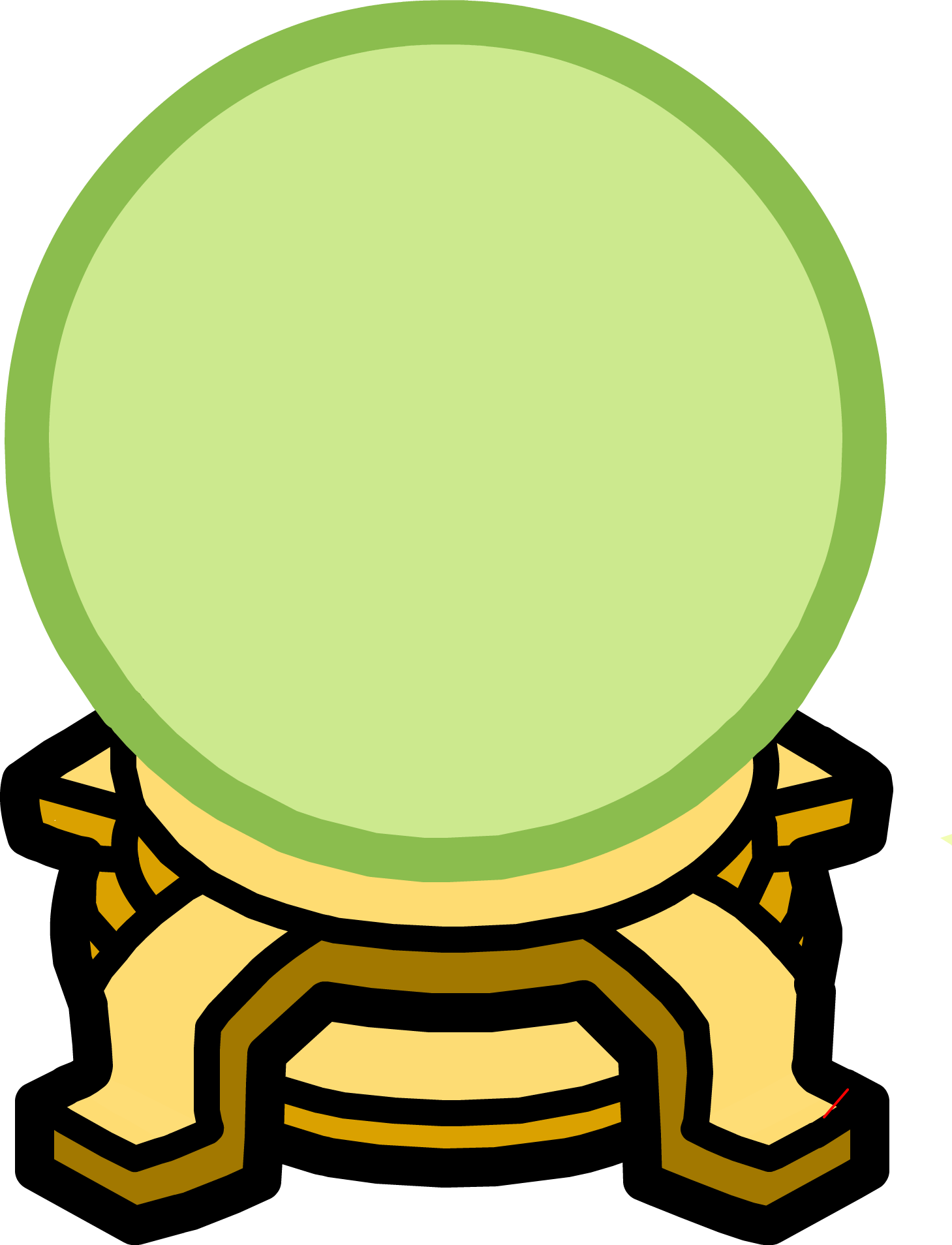 Gazing Crystal - Crystal Ball (1459x1908), Png Download