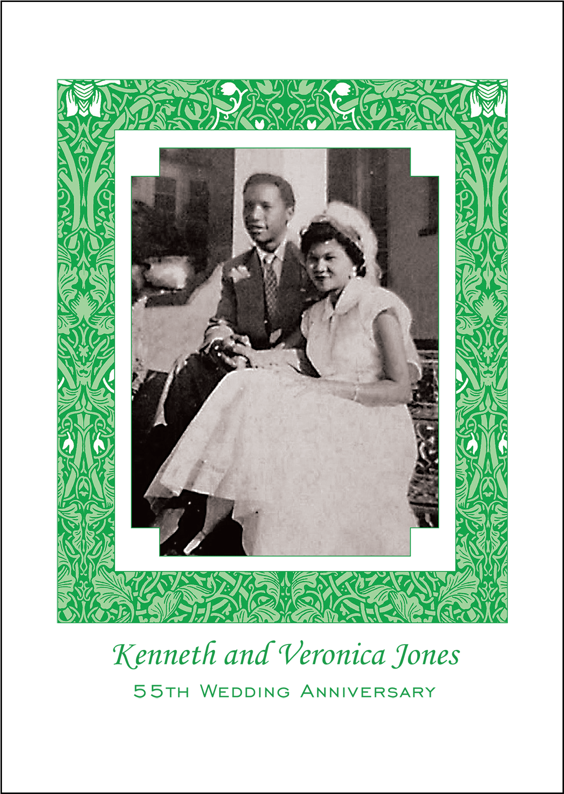 Cover Of 55th Wedding Anniversary Party Invitation - Photograph (1660x1660), Png Download