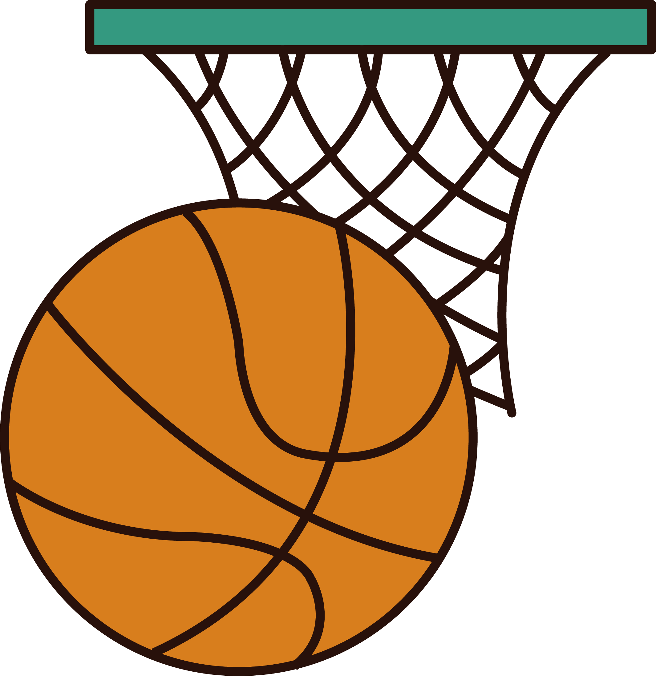 India Clipart Indian Basketball - Shoot Basketball (2130x2195), Png Download