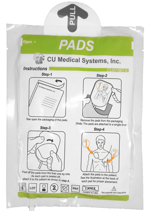 Adult) -  -  - Electrodos Desfibrilador Cu Sp1 (500x703), Png Download