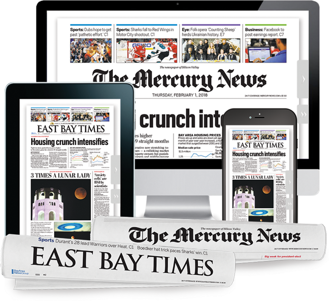Support Local Journalism - San Jose Mercury News (1110x1080), Png Download