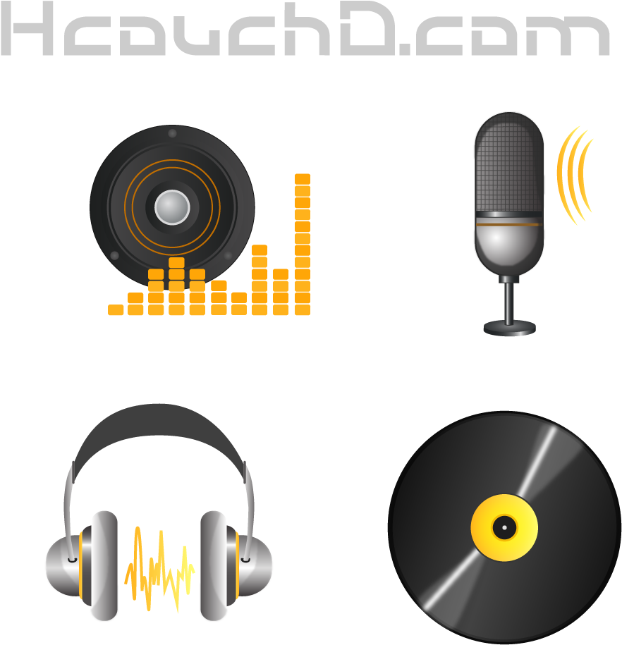 تحميل أيقونات الموسيقية مجانا { Vector / Png } - Headphones (1000x1000), Png Download