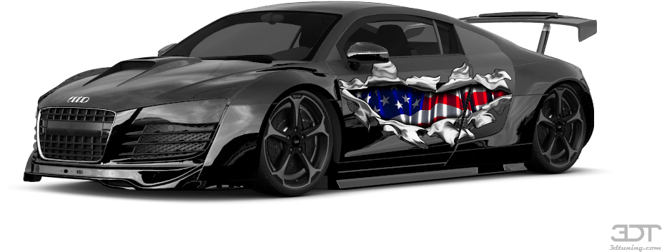 Audi R8 Coupe 2007 Tuning - Supercar (1004x500), Png Download