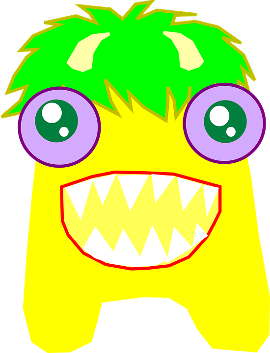 Imagem Gratis No Pixabay Monstro Roar Extraterrestre - Clip Art Alien Yellow (550x720), Png Download