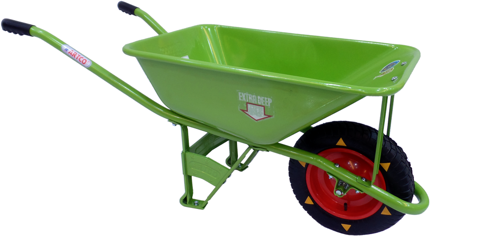Artco Banana Green - Wheelbarrow (1000x500), Png Download
