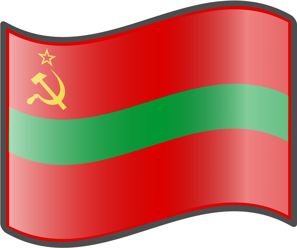 File Nuvola Transnistrian Flag - Hammer And Sickle (1024x1024), Png Download