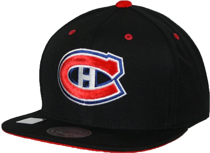 Montreal Canadiens Black Snapback Hat - Baseball Cap (726x828), Png Download