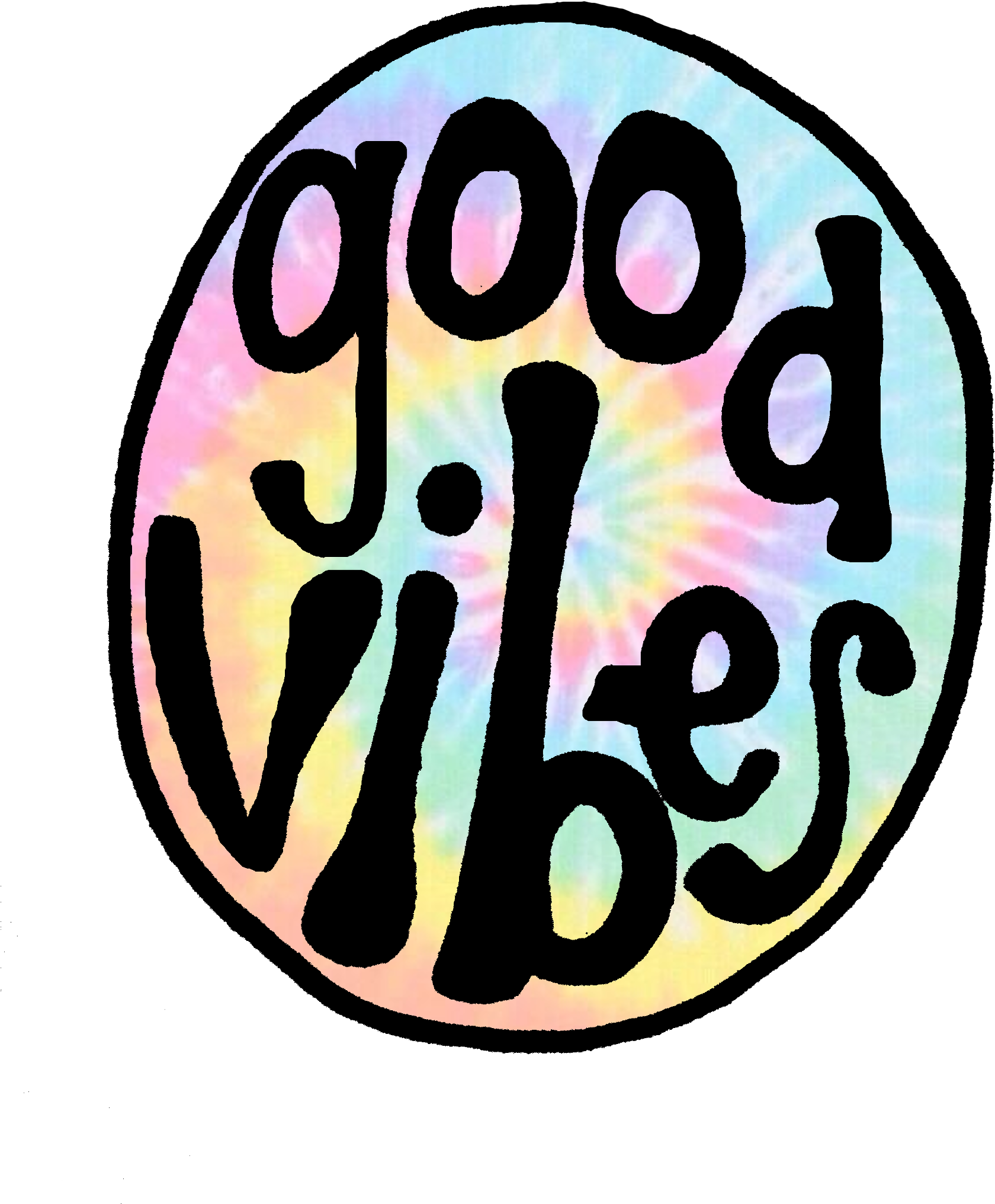 Download Groovy Tie Dye Good Vibes Circle Good Vibe Png PNG Image
