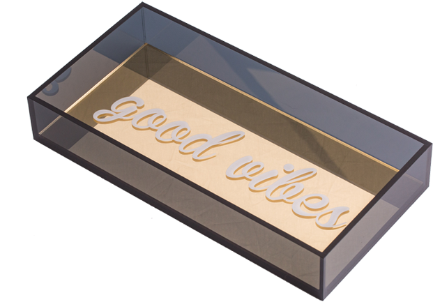 Anesa Tray “good Vibes” - Box (800x600), Png Download