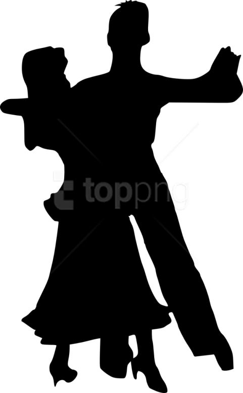 Free Png Couple Dancing Silhouette Png - Transparent Transparent Background Silhouette Dancing (481x778), Png Download