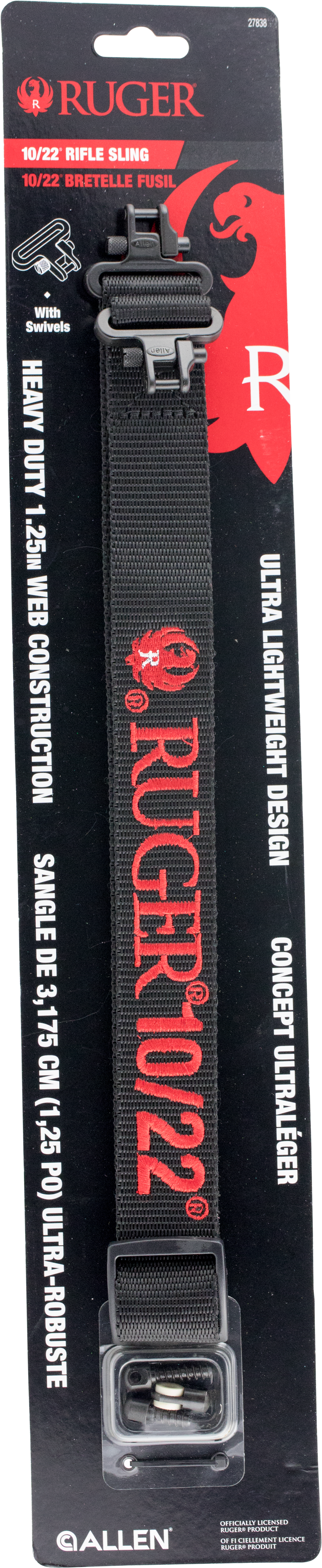 Allen 27838 Ruger Universal Swivel Size Black - Ruger (1530x6269), Png Download