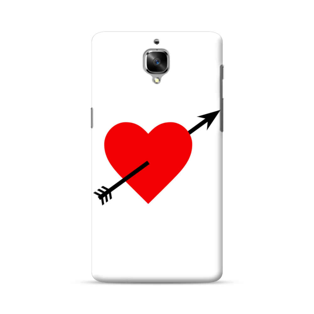 Cupid's Arrow Oneplus 3 Case - Heart (1000x1000), Png Download