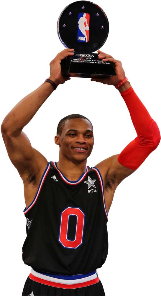 Russell Westbrook Photo Russell Westbrook 2015 Nba - Conectar Un Cdi De 4 Puntas (576x1024), Png Download