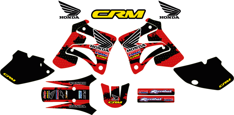 Honda Crm Mk 3 Kit - Honda Crm 125 Graphics (950x467), Png Download