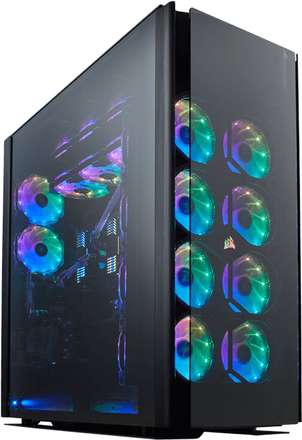 Intel C621 2-way Gpu Hardline Liquid Cooled Pc - Corsair Obsidian 1000d 빅 타워 (700x700), Png Download