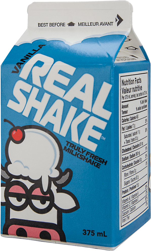 Vanilla Real Shake - Farmers Milkshake (610x1000), Png Download