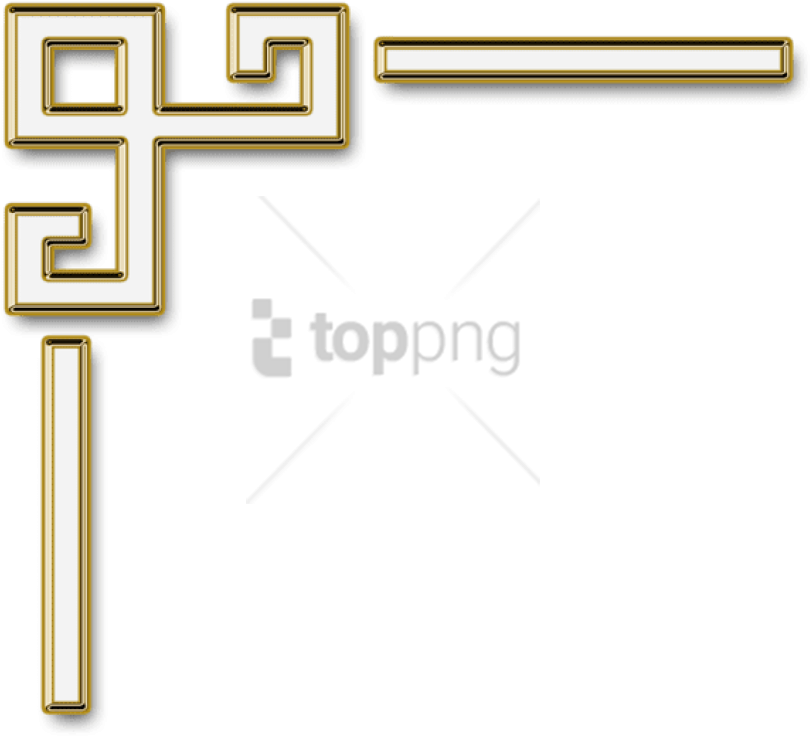 Free Png Decorative Gold Line Png Png Image With Transparent - Transparent Corner Borders Png (850x791), Png Download