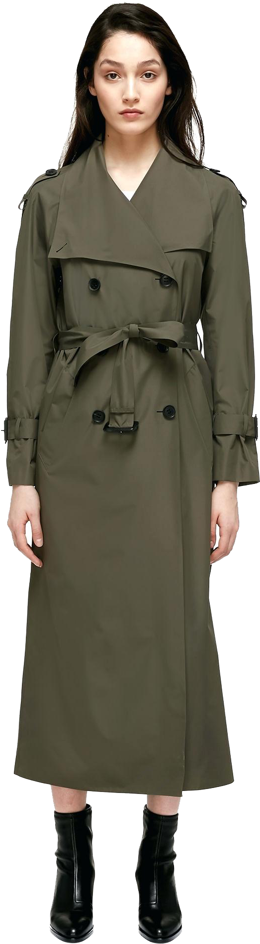 Maxi Trench Coat (1252x2000), Png Download