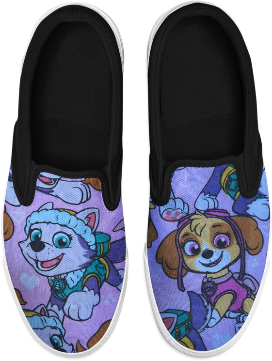 Pink Paw Patrol Kicks - Slip-on Shoe (1024x1024), Png Download