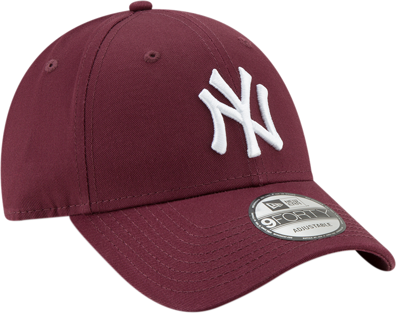 Ny Yankees New Era 940 League Essential Maroon Baseball - Hat (789x625), Png Download