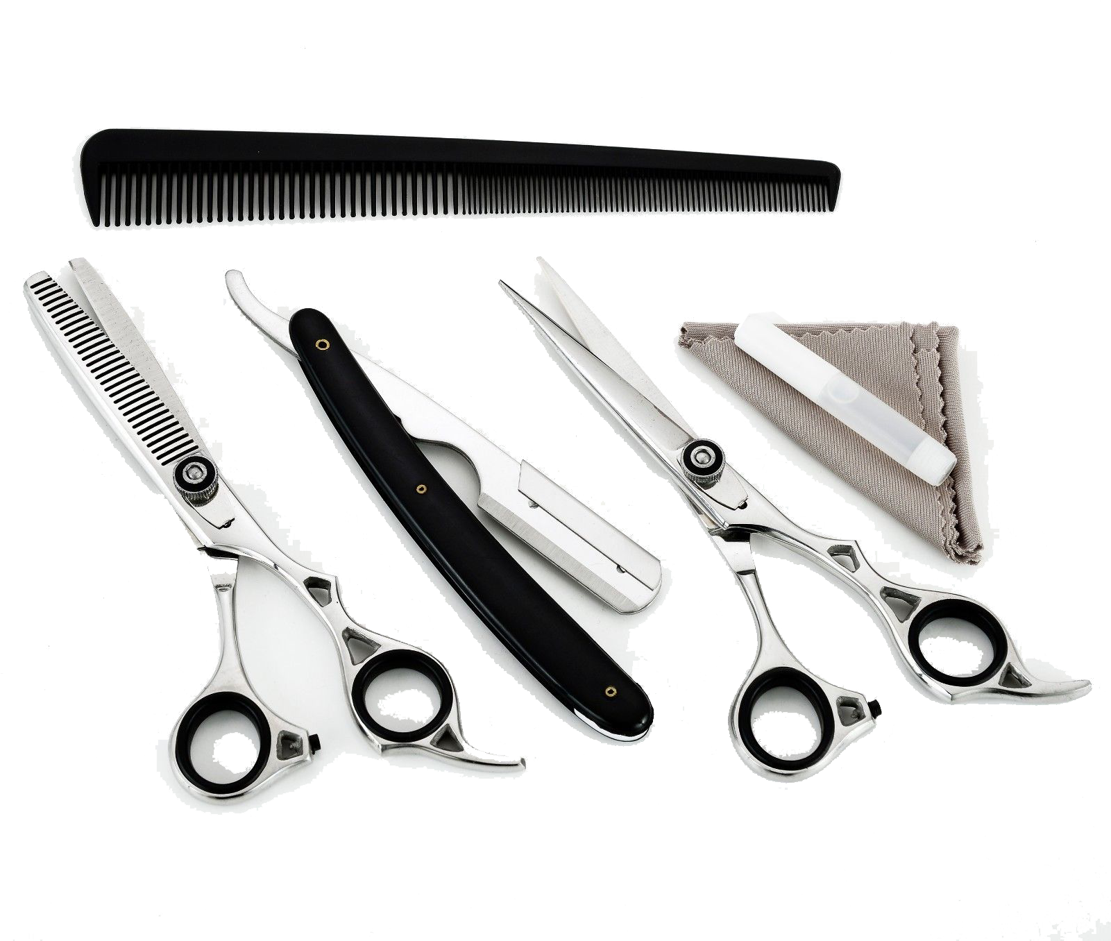 High Quality Barber Thinning Scissor Set - Cutting Tool (1600x1379), Png Download
