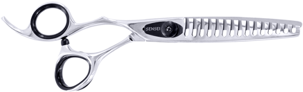 Sensei 15 Tooth Texture Shear - Scissors (600x800), Png Download