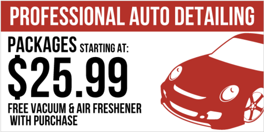 Vinyl Banner For Auto Detailing With Car Graphic And - Graphic Design (560x560), Png Download