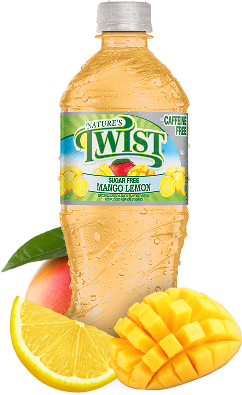 Nature's Twist Mango Lemon - Natures Twist Strawberry Lemon (550x800), Png Download
