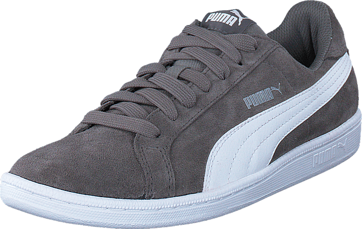 Puma Smash Sd 014 Gray 57423-01 Mens Suede Rubber Trainers - Sneakers (705x446), Png Download