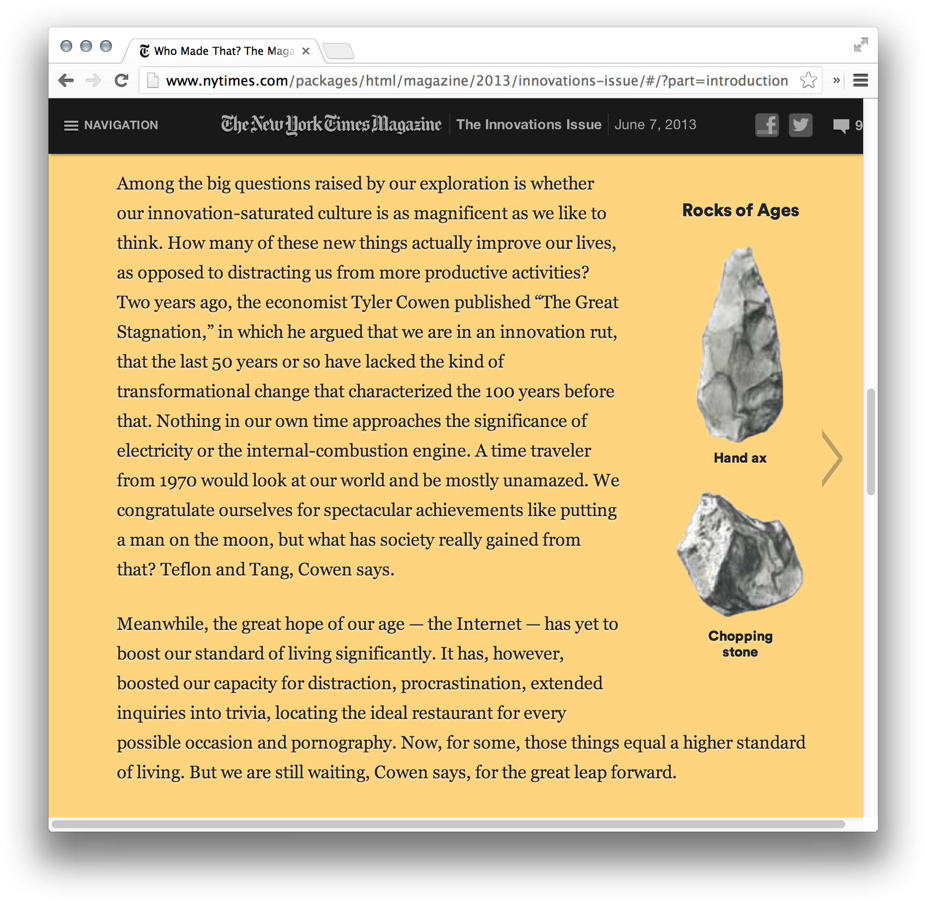 The New York Times Magazine, 2013 Innovations Issue, - Igneous Rock (1904x1854), Png Download