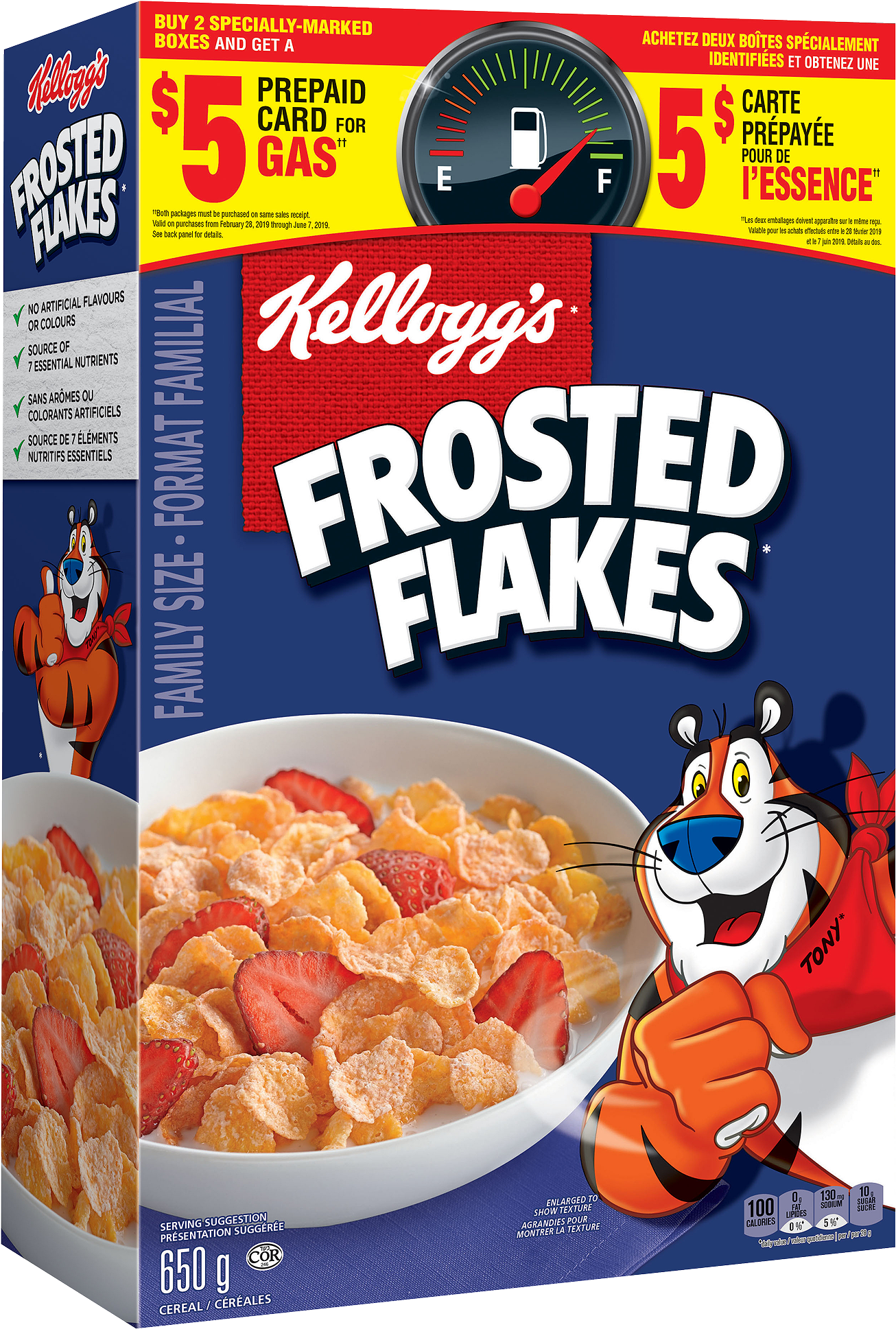 Kellogg's Frosted Flakes* Cereal 650g (1500x2057), Png Download
