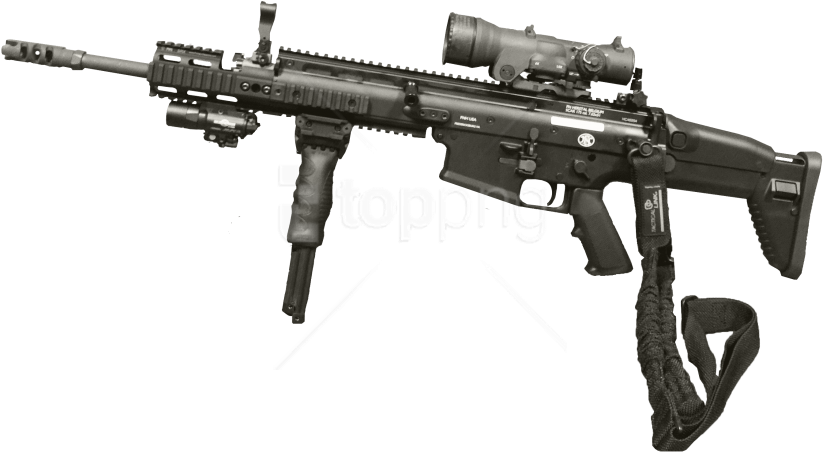 Free Png Download Sniper Riffle Png Images Background - Fn Scar Accessories (850x495), Png Download