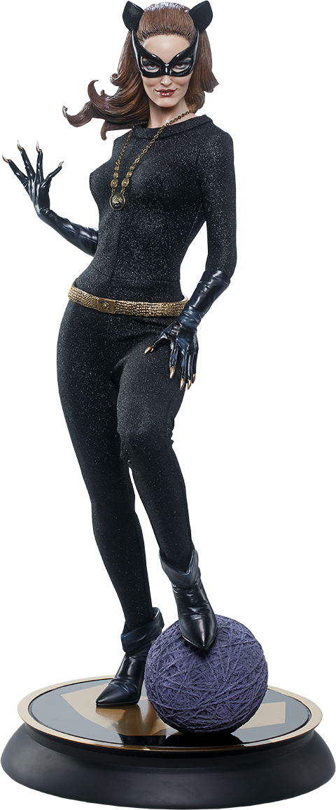 Sideshow Collectibles Catwoman Premium Format Figure - Julie Newmar Catwoman Figurine (480x1158), Png Download