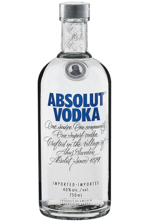 Absolut Vodka, 750 Ml - Absolut Vodka (800x726), Png Download