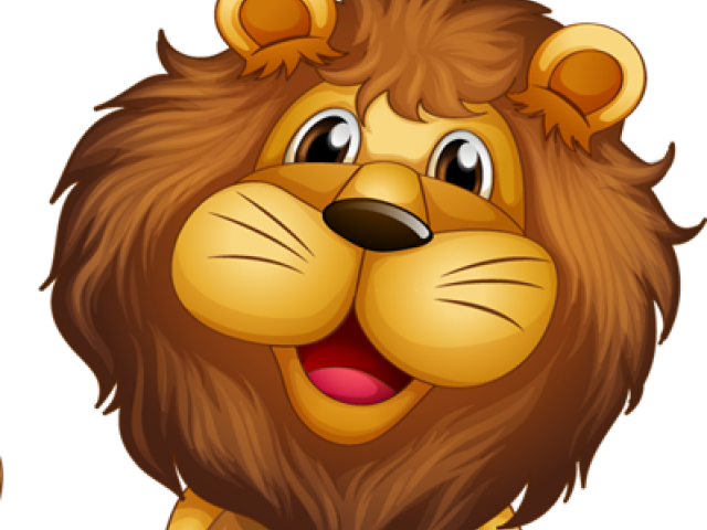 Lion Cartoon No Background (640x480), Png Download