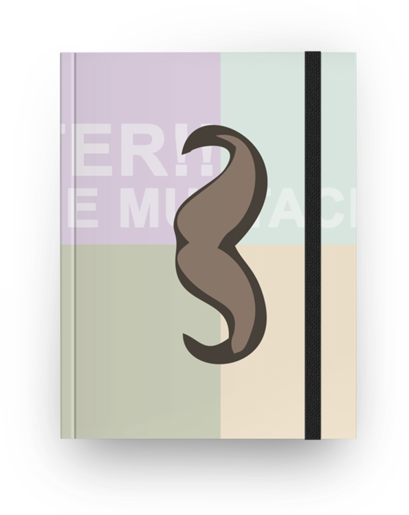 Caderno The Mustache - Number (800x800), Png Download