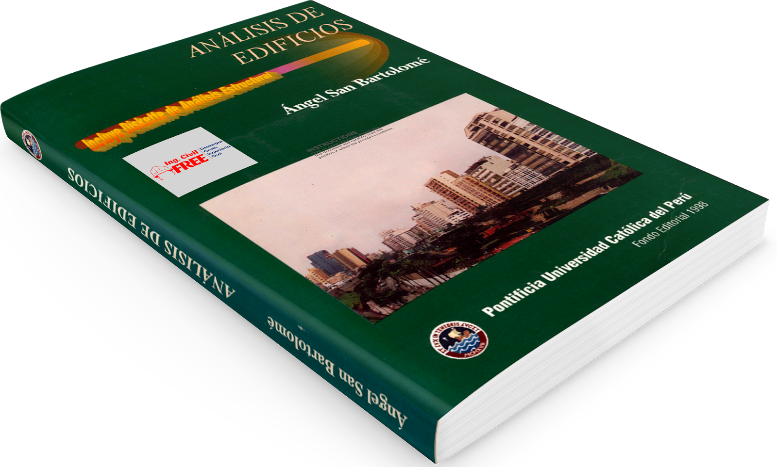 Análisis De Edificios Ángel San Bartolomé Pucp - Flyer (1600x963), Png Download