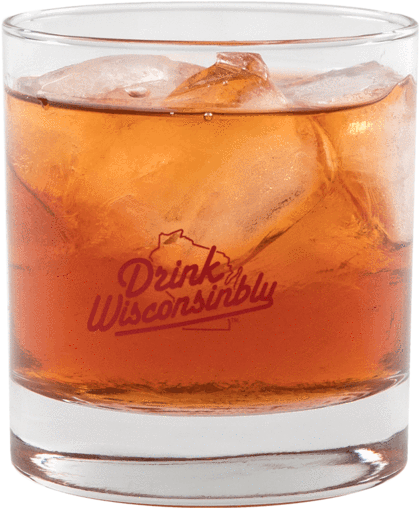 "i'm Old Fashioned" Cocktail Glass - Drink Wisconsinbly (599x600), Png Download