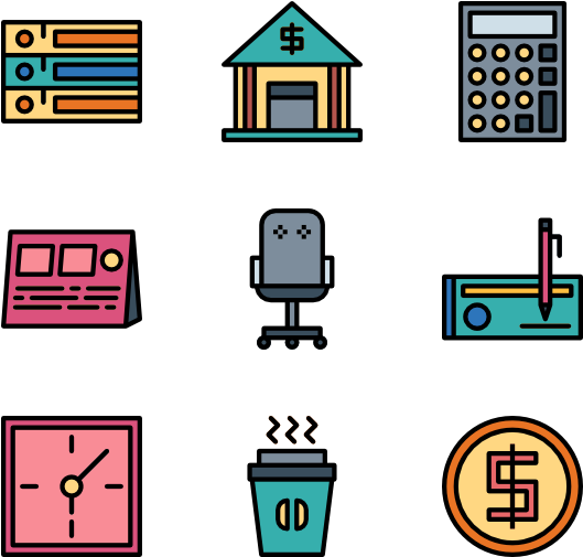 Business - 80's Icons Png (600x564), Png Download