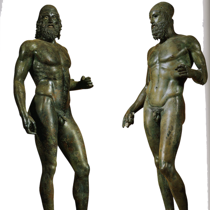 Riace Warriors - Bronzi Di Riace Descrizione (720x720), Png Download
