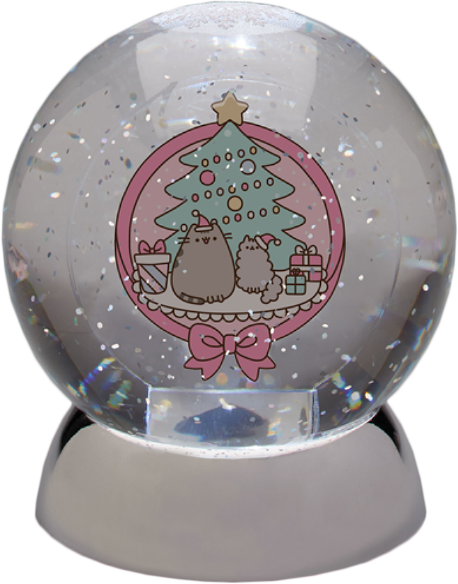 Pusheen - Pusheen Snow Globe (648x826), Png Download